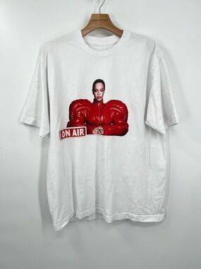 Beyonce Renaissance World Tour 2023 Merch Tee Shirt White On Air Graphic